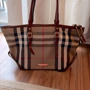 Vintage Burberry Haymarket Check Bag